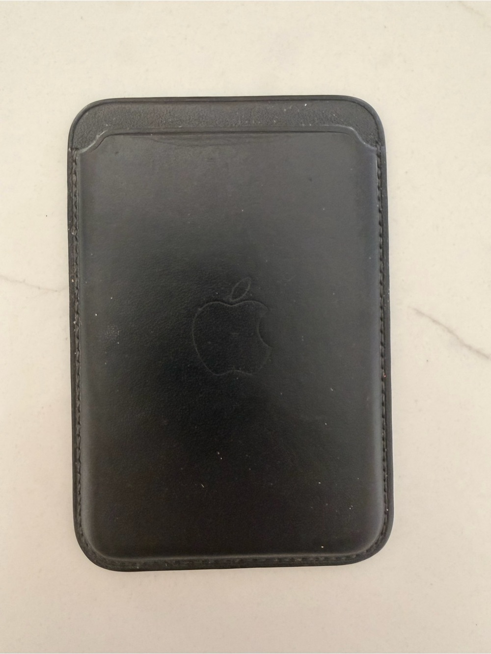 Apple Black Leather Tablet Sleeve with Embossed Logo